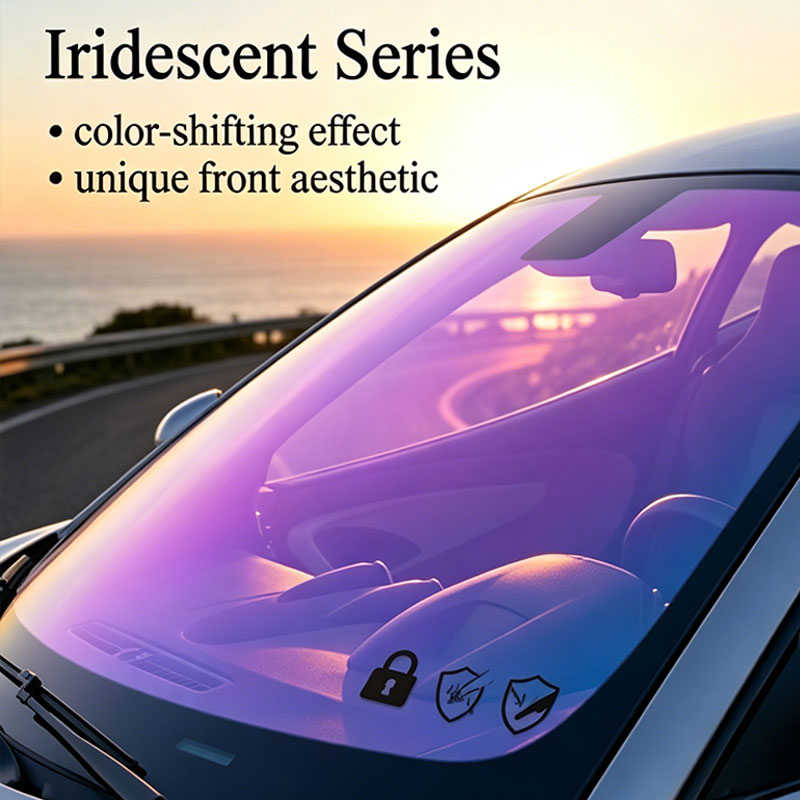  Película iridescente para janelas automotivas